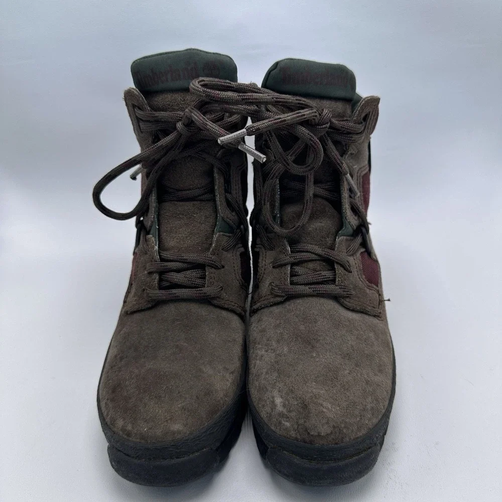 Timberland 95316 Men's 7M Brown Leather Hiking Boots‎ Trail Vintage High Top